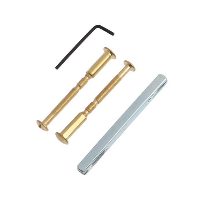 Ручки на планке LOCKLAND 003, м/о 55 мм, цвет золото