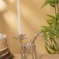 Подсвечник "Жираф" алюминий 22,5х11,5х23 см