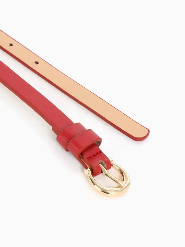 Ремень жен 02-01-01-01, Март2502, 1,3*0,3*110 см, без винта, пряж золото, 1 прокол,