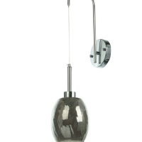 Бра &laquo;Кейти&raquo; 1х40Вт Е27 серебро 23х14х47+80см