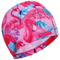Шапочка для плавания взрослая ONLYTOP Swim &laquo;Фламинго&raquo;, тканевая, обхват 54-60 см