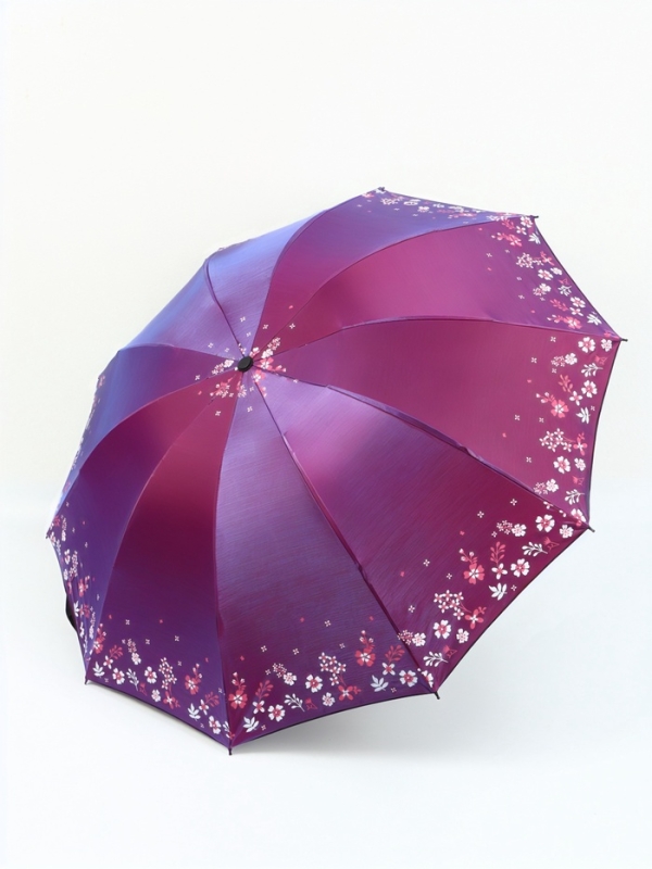 Зонт механический &laquo;Хамелеон&raquo;, эпонж, 4 сложения, 10 спиц, R = 49/56 см, D = 112 см, цвет МИКС