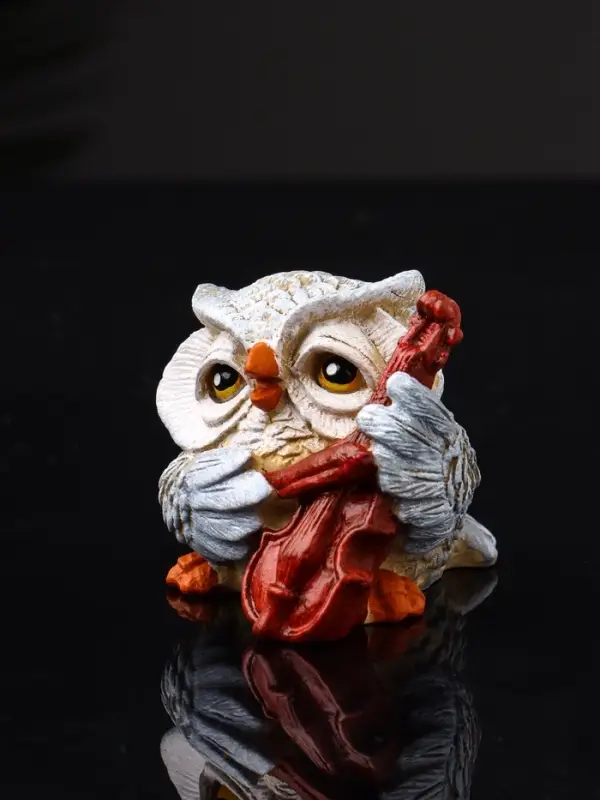 Фигура "Сова с виолончелью" 5.7х5.1х6.2 см