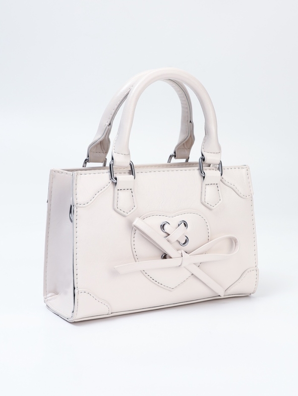 Сумка женская, 20*8*14, отд на молнии, длин ремень, белый