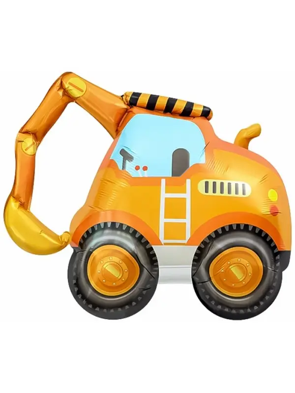 Воздушный шар фольгированный 33" "Экскаватор" в инд.уп.