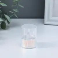 Светодиодная свеча LED "Свеча" 3хLR1130, прозрачный, перламутр 3,7х3,7х4,5 см