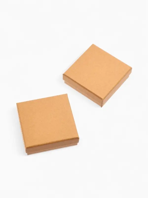 Коробочка подарочная под набор "Крафт", 9*9 см, цвет бежевый