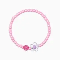 Набор детский &laquo;Выбражулька&raquo; 2 предмета: бусы, браслет,единорог, цветы, цвет розовый