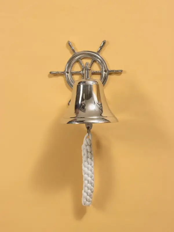 Рында со штурвалом, 13&times;18&times;14 см, алюминий