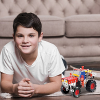 Конструктор металлический &laquo;Трактор&raquo;, 4 варианта сборки, 160 деталей