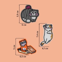 Набор термоаппликаций &laquo;Котики&raquo;, 3 шт