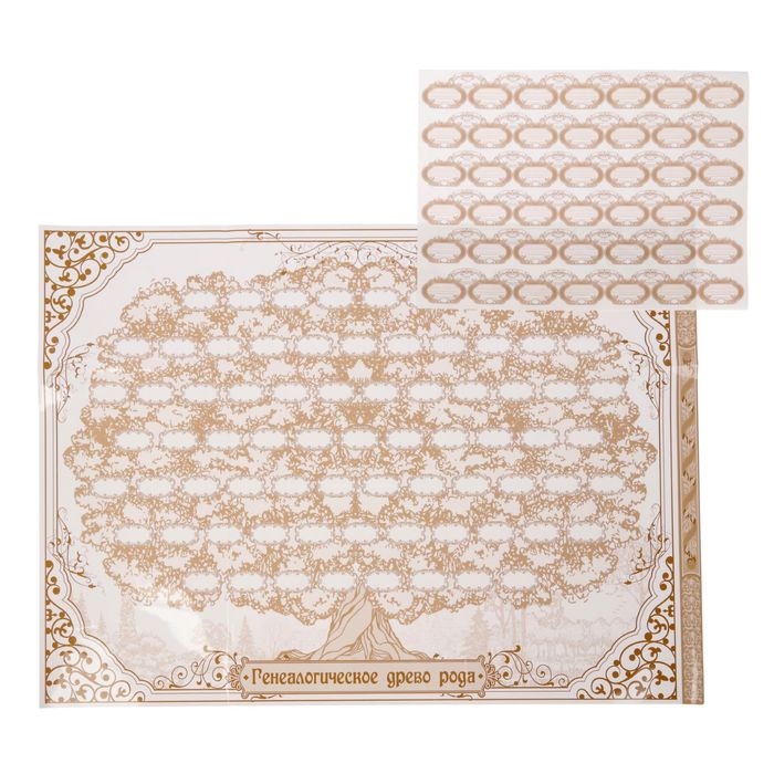 Родословная книга &laquo;Дерево&raquo;, 100 страниц, 22 х 31 см.