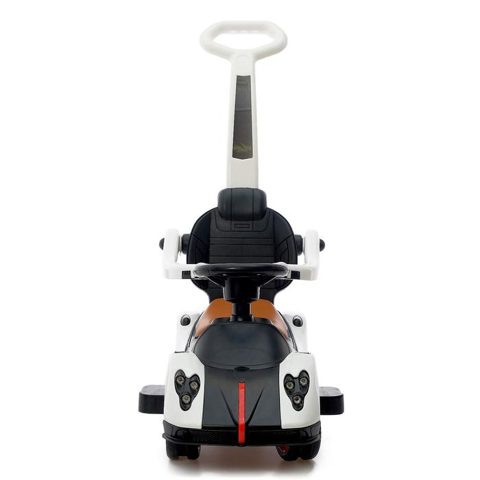 Толокар-каталка &laquo;Купе&raquo;, с родительской ручкой, свет, звук, цвет белый