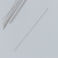 Иглы металл для бисера в стеклянной колбе тонкие набор 10 шт &Oslash; 0,45х100 мм 1,5х1,5х14 см