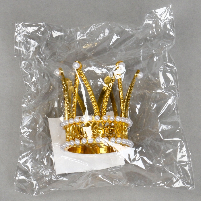 Топпер для торта &laquo;Корона принцессы&raquo;, цвет золото