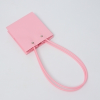 Сумка для цветов, квадратная, розовая, влагостойкая, 13х12х12 см