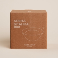 Набор салатников керамических SL Home &laquo;Арена Бланка&raquo;, 350 мл, d=12,5 см, цвет белый