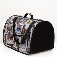 Сумка - переноска для животных с принтом, 46&times;28.5&times;30 см, цвет МИКС