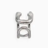 Серьга "Кафф" булавка, цвет серебро