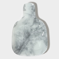 Менажница Доляна &laquo;Марбл белый&raquo;, 2 секции, 27&times;18&times;2 см, цвет серый