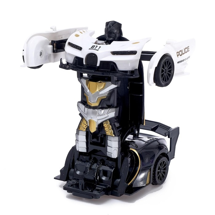 Робот радиоуправляемый &laquo;Спорткар&raquo;, трансформируется, работает от батареек, цвета МИКС