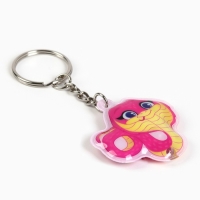 Новогодний брелок с фонариком для ключей &laquo;Новый год: Милая змейка&raquo; 5 х 10 см