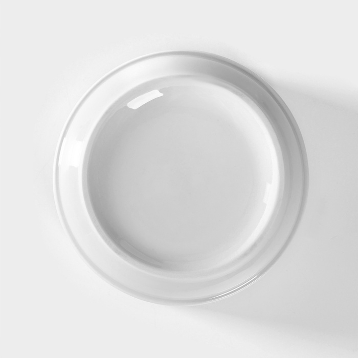 Чашка фарфоровая для бульона без ручек &laquo;Бельё&raquo;, 470 мл, d=12 см, цвет белый