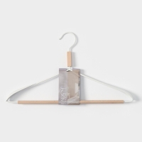 Плечики - вешалка для одежды LaDо́m Laconique, 42&times;24&times;3,2 см, широкие плечики, цвет белый