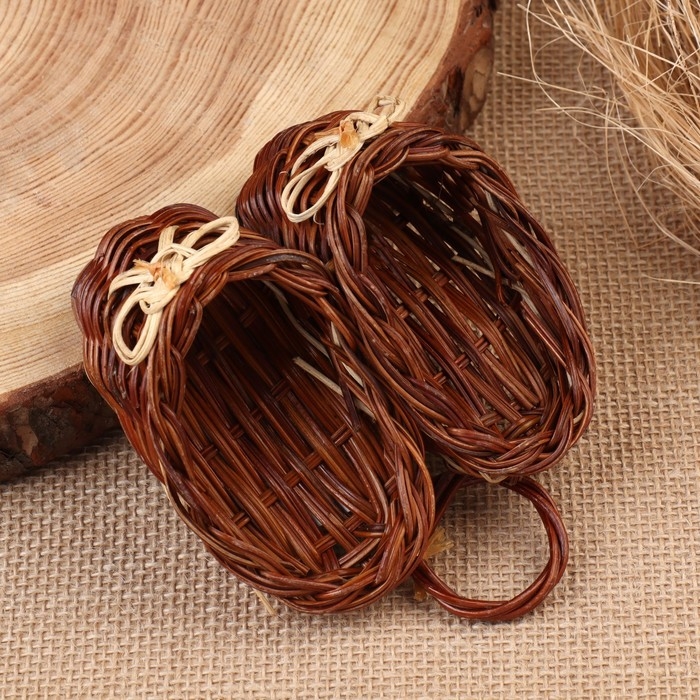 Сувенир &laquo;Лапти&raquo;, 12&times;11&times;5 см, лоза