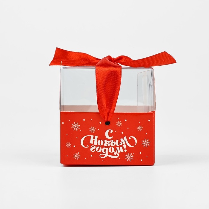 Коробка подарочная новогодняя складная &laquo;Новогодняя&raquo;, 7 х 7 х 7 см, Новый год