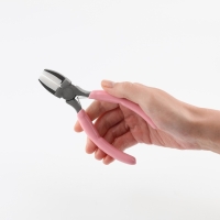 Плоскогубцы с нейлоновыми насадками, для рукоделия, 14 &times; 6,5 см, цвет серебряный/розовый