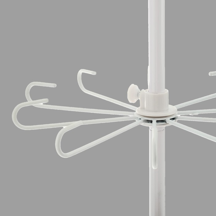 Вертушка, 3 яруса по 10 крючков, 27&times;65, цвет белый