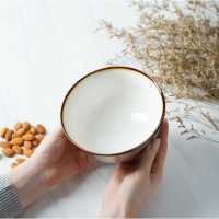 Салатник фарфоровый Magistro &laquo;Церера&raquo;, 650 мл, 15&times;7,5 см, цвет коричневый