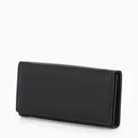 Кошелек жен 06-01-01 Июнь2522, 19*3*10 см, 3 отд+отд/молн, д/карт, д/монет, на магните черн   109097