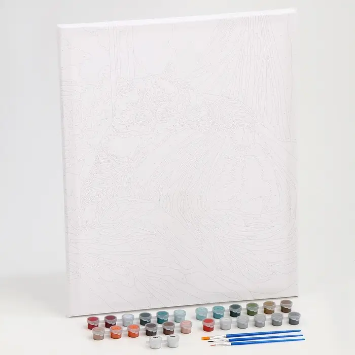 Картина по номерам на холсте с подрамником &laquo;Уставший кот&raquo; 40&times;50 см