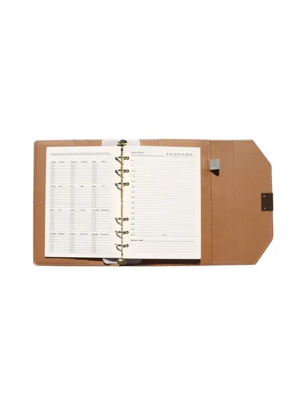 Органайзер на кольцах, C6, с клапаном, 80л, линия, к/зам, Бежевый