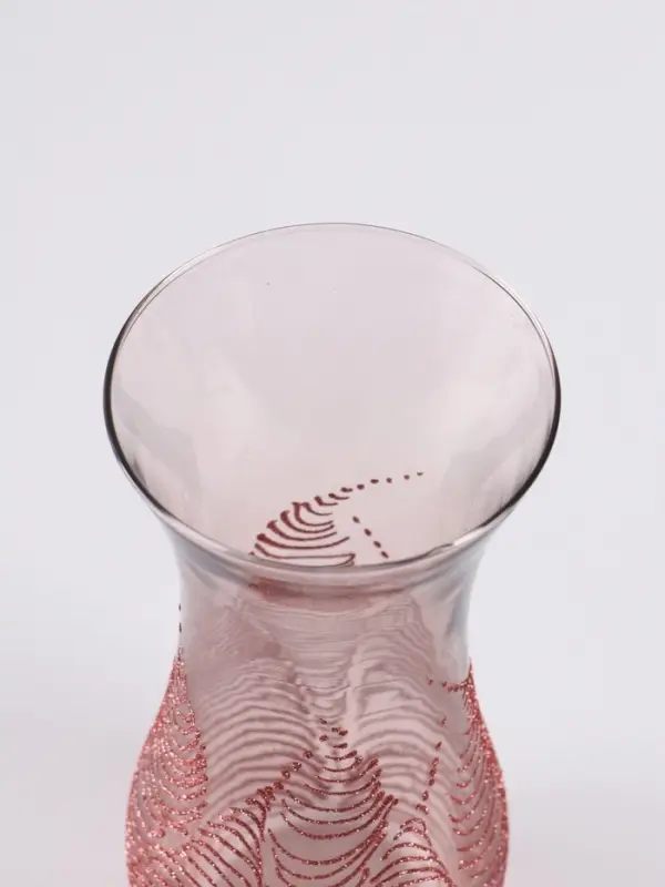 Ваза &laquo;Тодес&raquo; волна, h=26 см, стекло, светло-розовая