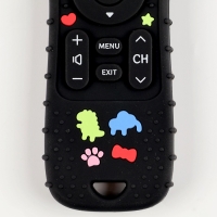 Прорезыватель силиконовый для зубов &laquo;Пульт от телевизора&raquo;, от 0 мес., чёрный