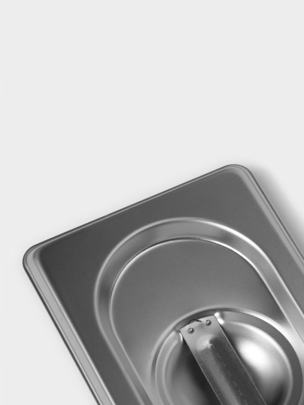 Крышка к гастроемкости 1/9 176x108 мм, толщина 0,8 мм