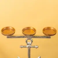 Подсвечник на 3 свечи "Якорь" алюминий 35х17,5х79 см