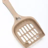 Совок для кошачьего туалета 22.5 х 10 х 5 см, Soft-touch, капучино