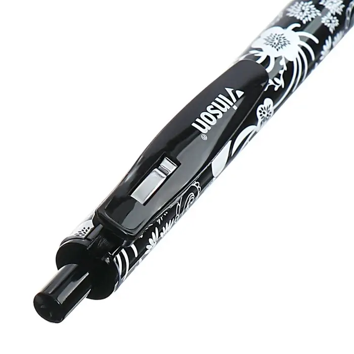 Ручка шариковая автоматическая 0.7 мм, Vinson, синяя масляная, резиновый держатель