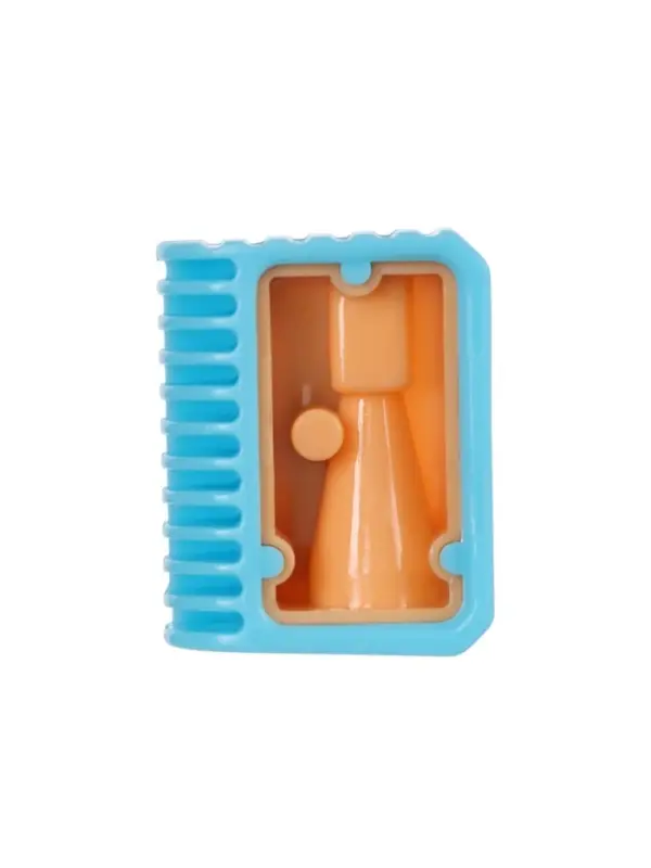 Набор точилок, 5 штук, пастель ребристая, МИКС