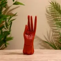 Подставка под кольца дерево "Кисть" 6х6х20 см