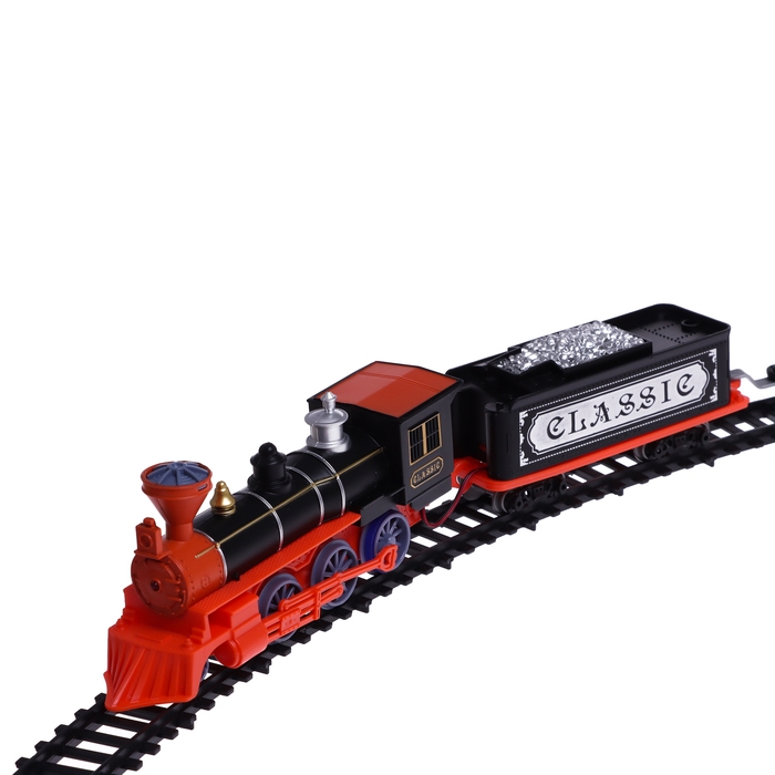 Железная дорога &laquo;Паровоз&raquo;, со светозвуковыми эффектами, протяжённость пути 3,25 м, МИКС