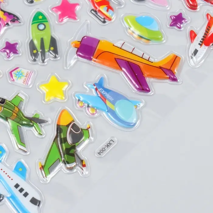 Объёмные наклейки для декора &laquo;Транспорт&raquo;, пластик, 14.5&times;22 см