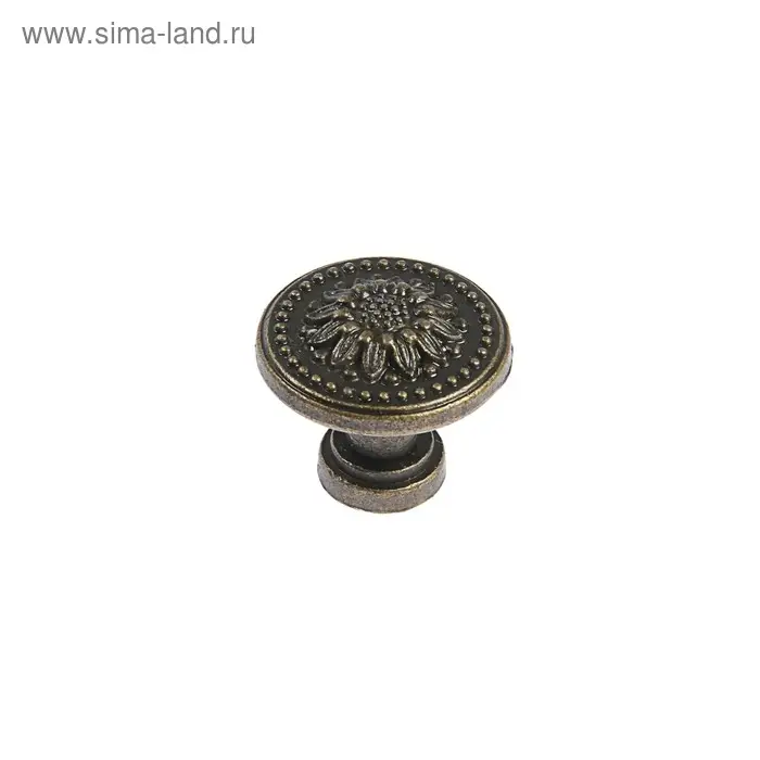 Ручка-кнопка ТУНДРА VINTAGE 011, цвет бронза