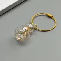 Брелок для шерсти кошачьей на тросе для ключей, рюкзака &laquo;Полосатый котик&raquo;, капсула с секретом, трос d=5.2 см, 2.4&times;3&times;4.5 см