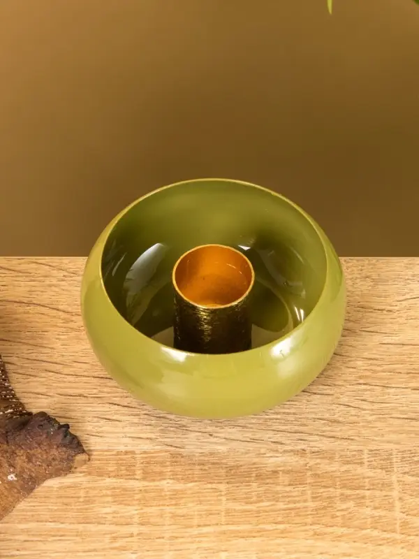 Подсвечник на 1 свечу на магнитах "Авокадо" 7,5х7,5х3,5 см