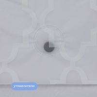 Штора для ванной &laquo;Узор&raquo;, с люверсами, с утяжелителями, PEVA, 180&times;180 см